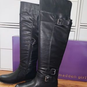 Size 7 Tall Madden Girl Black Boots